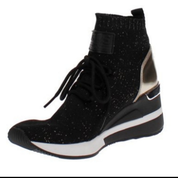 SOLD OUT MICHAEL KORS Skyler Wedge Sneakers - Picture 3 of 6